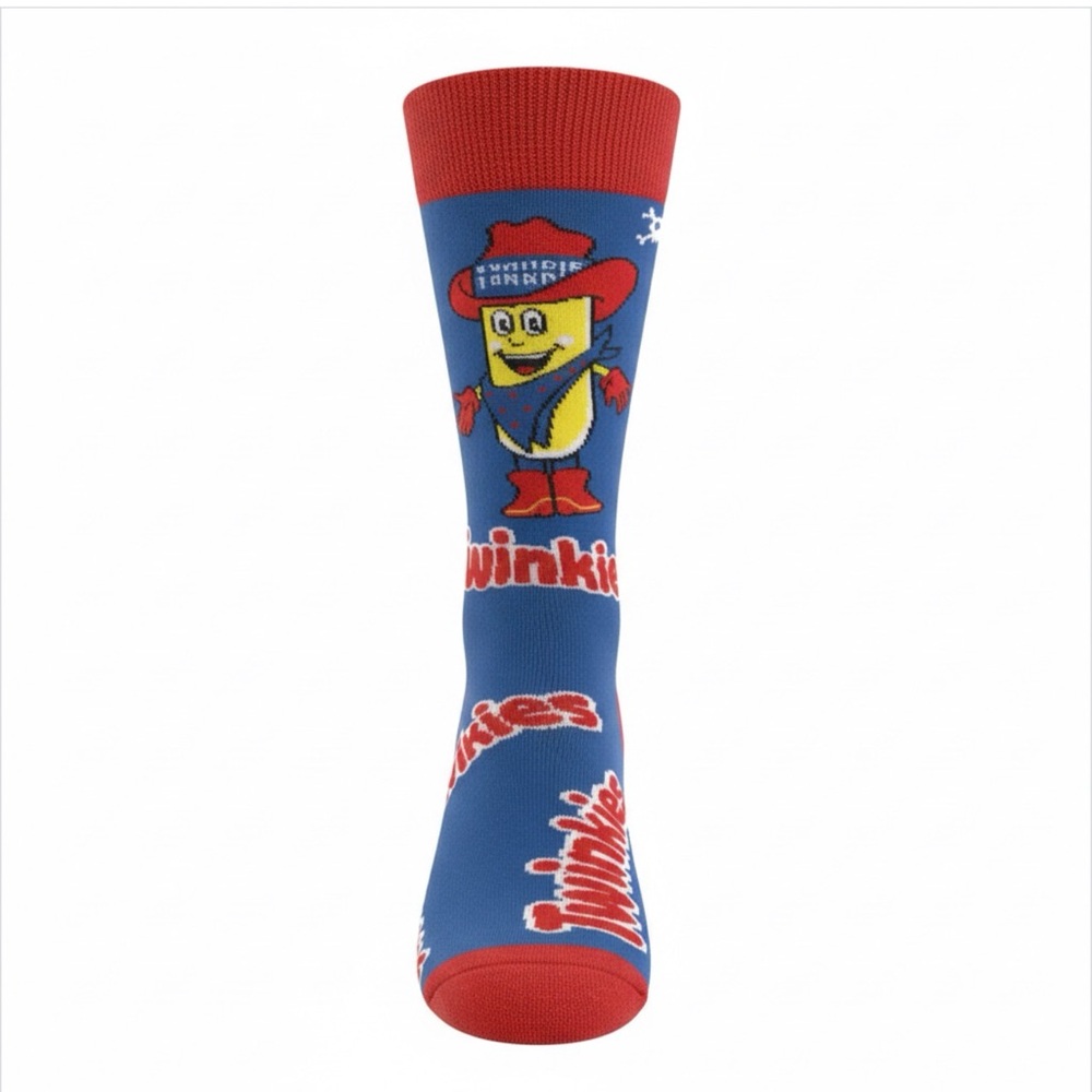 Twinkies Hostess Cakes Crew Socks 2 Pairs - Picture 2 of 7